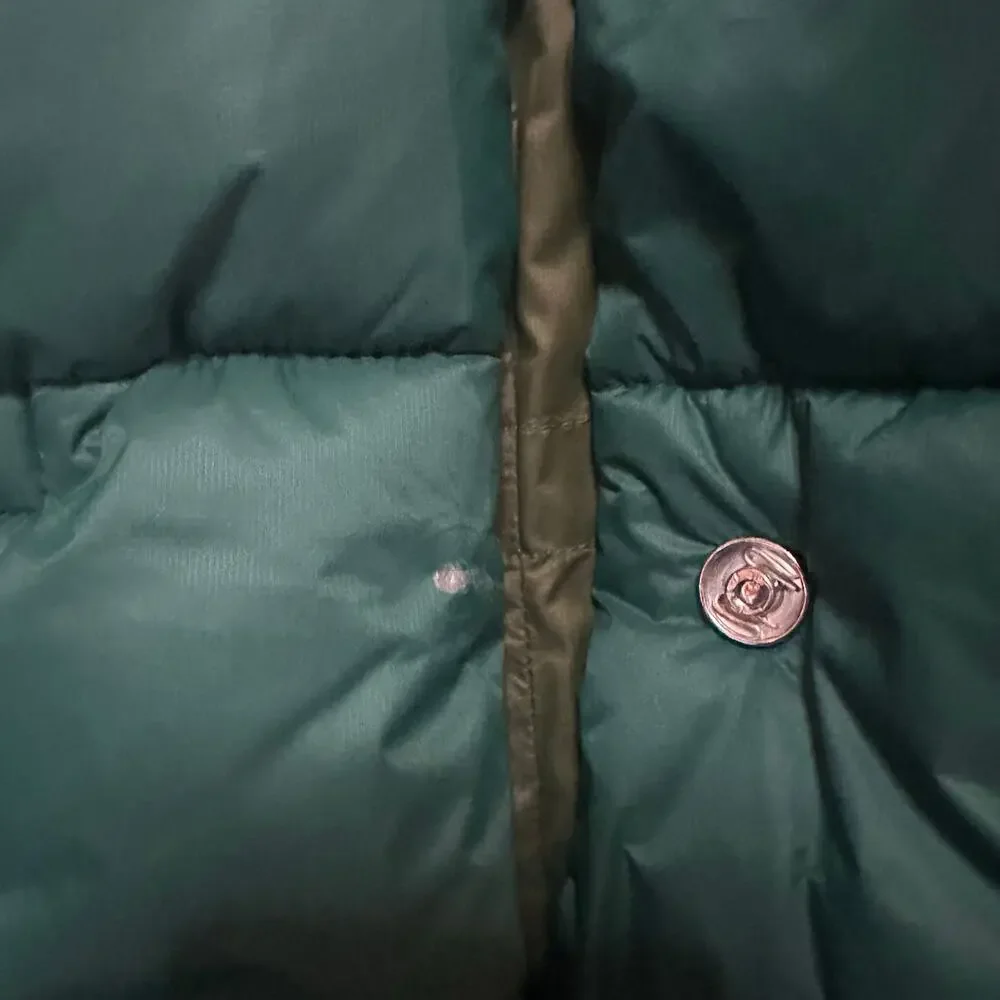 J. Crew Alps puffer jacket with PrimaLoft Sz XL Green Shawl Collar Nylon - Picture 3 of 8
